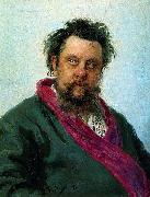 Ilya Repin Composer Modest Mussorgsky oil painting
